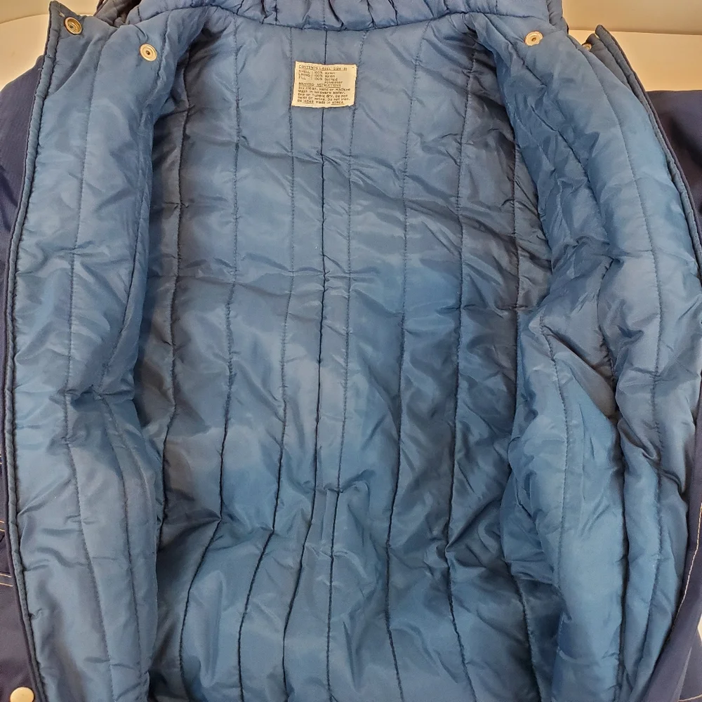 Vintage 1970s Double Zip Snowmobile Suit Size M Mens Rockabilly Astronaut Retro - Picture 14 of 15